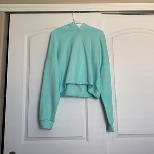 Aeropostale cropped aqua/mint hoodie